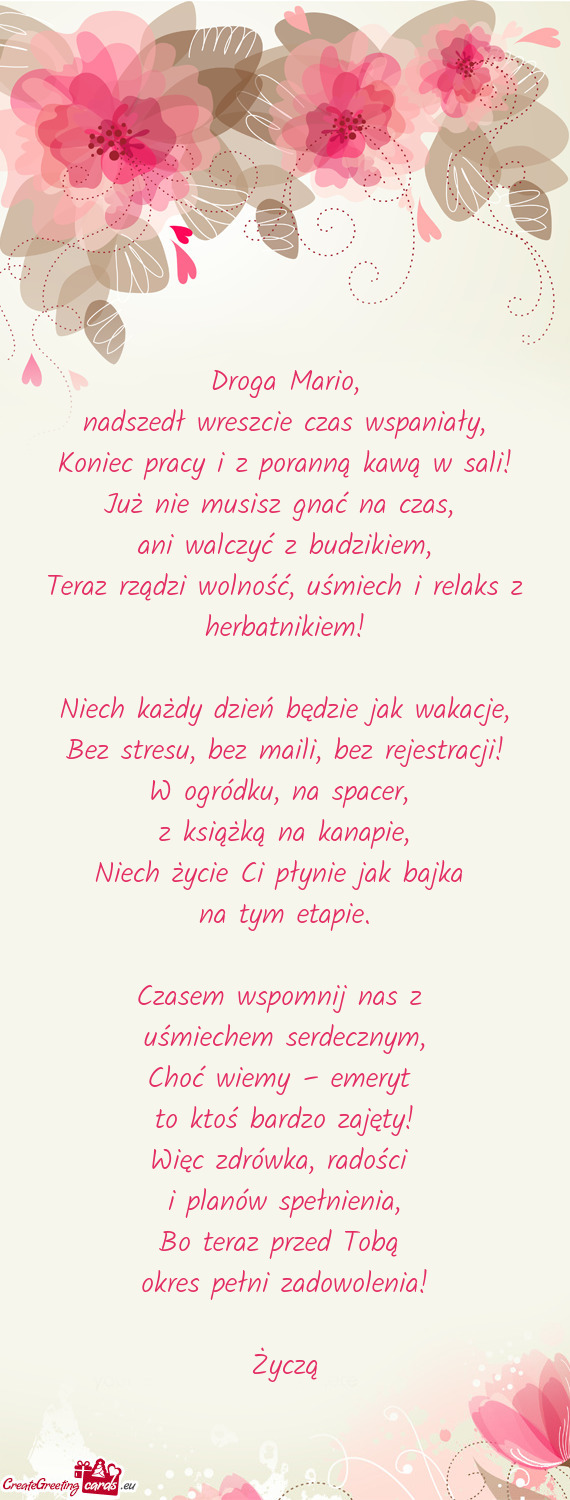 Nadszedł wreszcie czas wspaniały