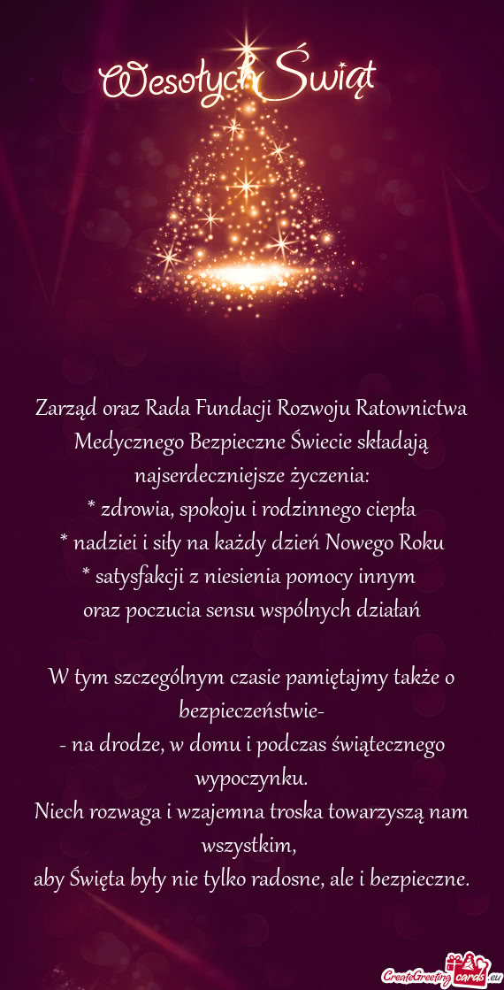 Nadziei i siły na każdy dzień Nowego Roku