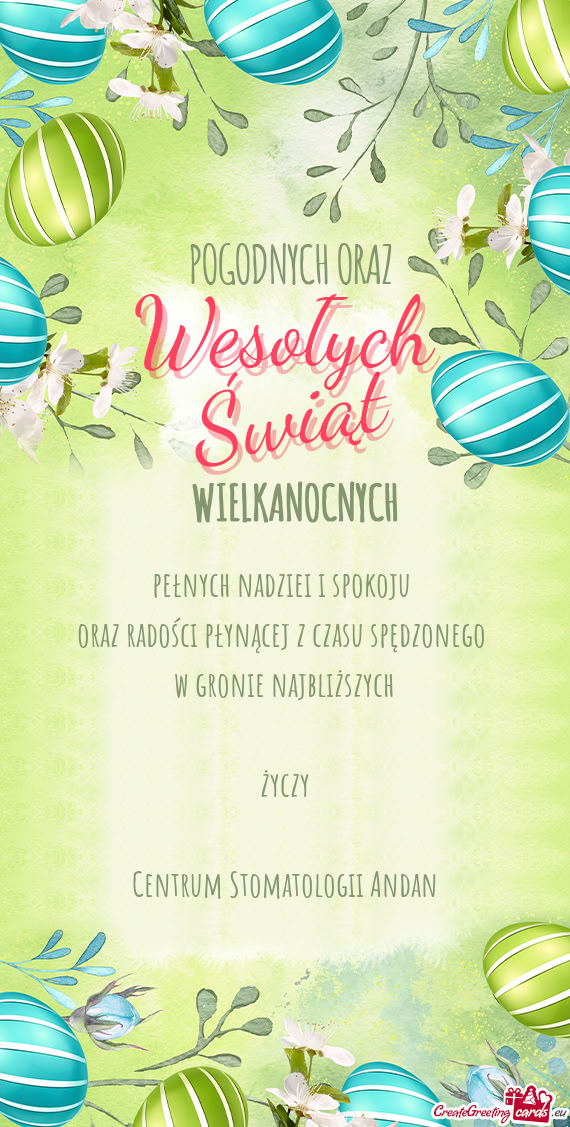 Najbliższych życzy Centrum