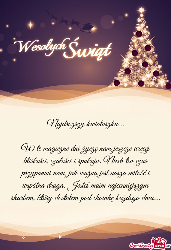 Najdroższy kwiatuszku