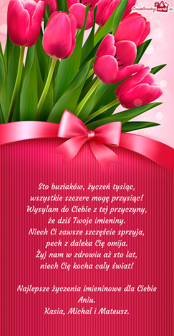 Najlepsze życzenia imieninowe dla Ciebie Aniu