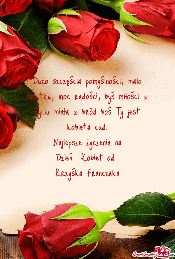 Najlepsze życzenia na