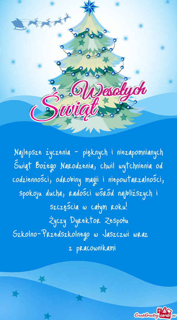 Najlepsze życzenia - pięknych i niezapomnianych Świąt Bożego Narodzenia, chwil wytchnienia od c