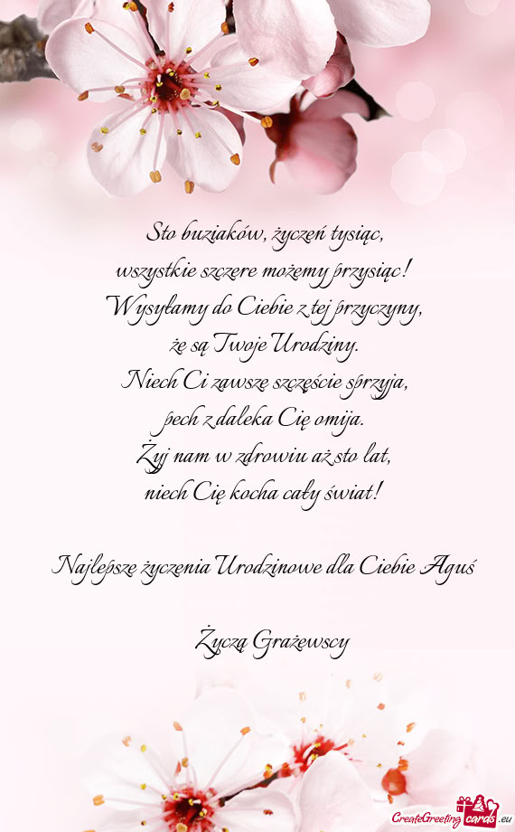 Najlepsze życzenia Urodzinowe dla Ciebie Aguś ❤️❤️❤️