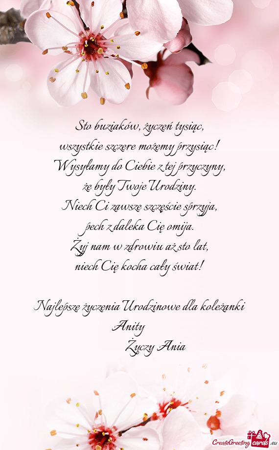 Najlepsze życzenia Urodzinowe dla koleżanki Anity ❤️❤️❤️