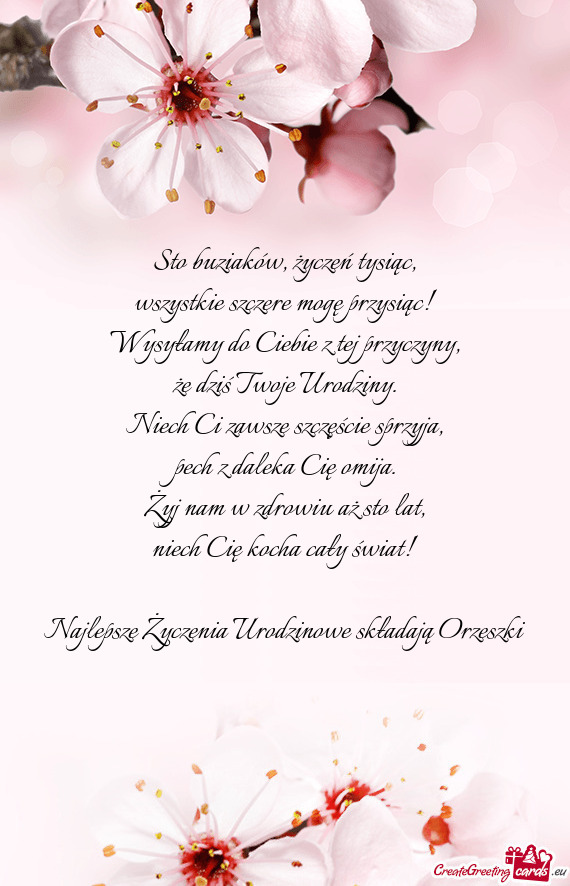 Najlepsze Życzenia Urodzinowe składają Orzeszki ❤️❤️❤️