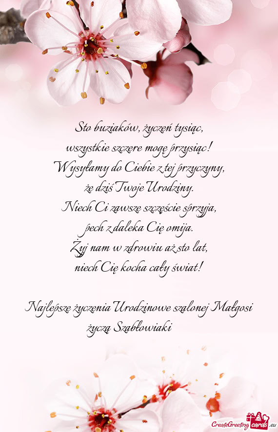 Najlepsze życzenia Urodzinowe szalonej Małgosi życzą Szabłowiaki ❤️❤️❤️