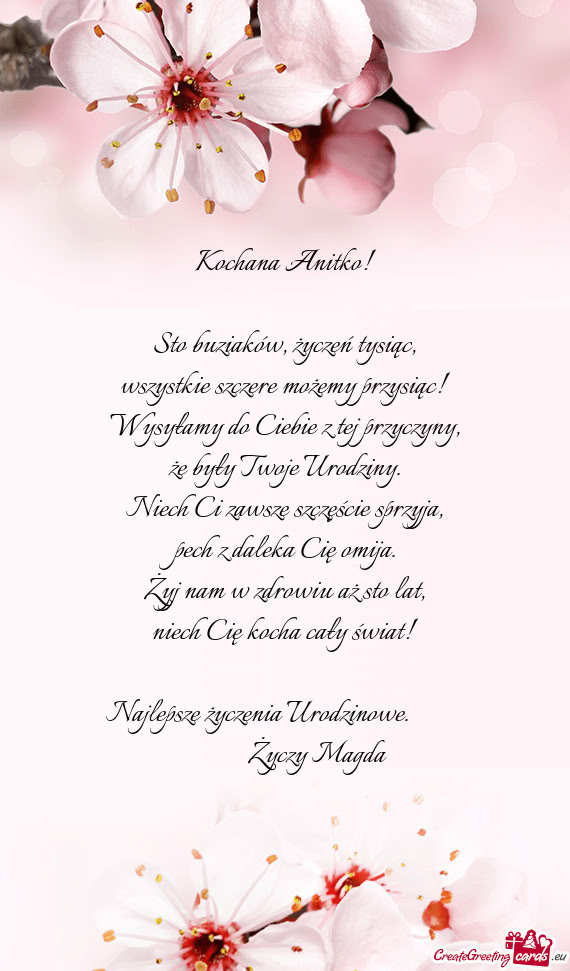 Najlepsze życzenia Urodzinowe. ❤️❤️❤️