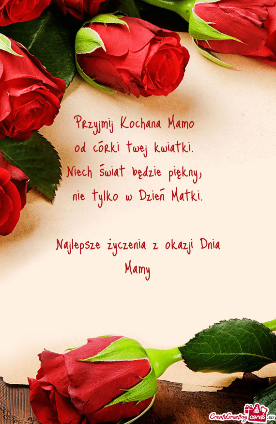 Najlepsze życzenia z okazji Dnia Mamy ❤️ ❤️ ❤️