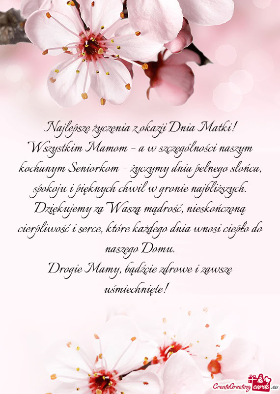 🌸 Najlepsze życzenia z okazji Dnia Matki! 🌸