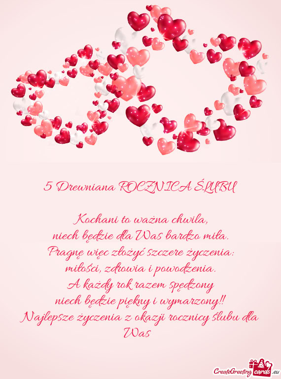 Najlepsze życzenia z okazji rocznicy ślubu dla Was 😘