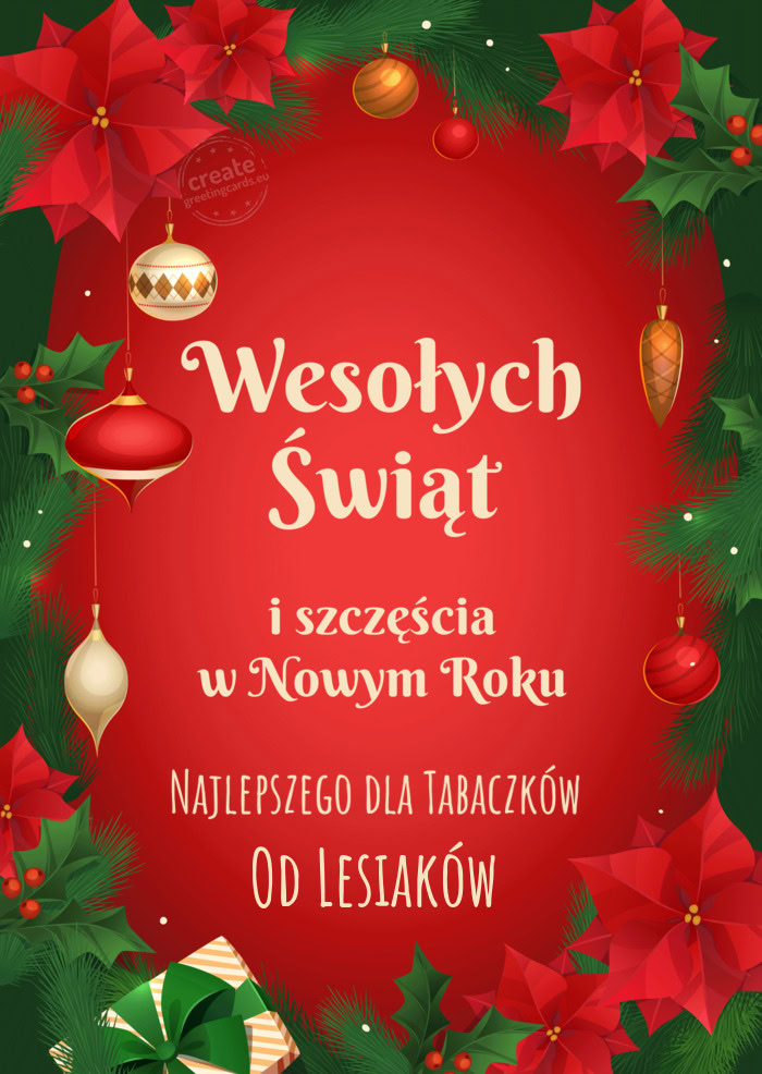 Najlepszego dla Tabaczków Od Lesiaków