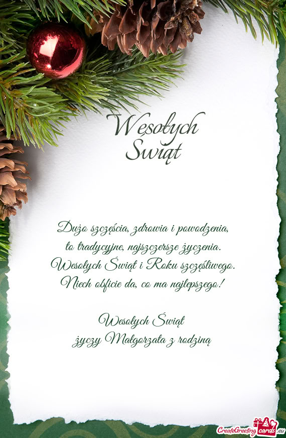 Najlepszego! Wesołych