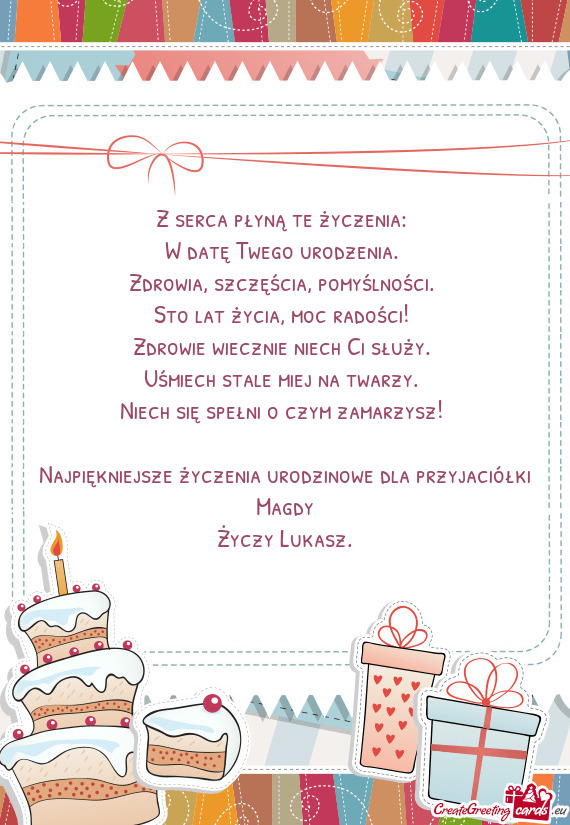 Najpiękniejsze życzenia urodzinowe dla przyjaciółki Magdy
