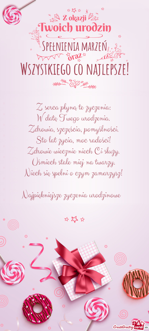 Najpiękniejsze zyczenia urodzinowe ❤️