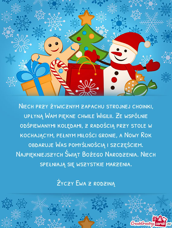 Najpiękniejszych Świąt Bożego Narodzenia. Niech spełniają się wszystkie marzenia