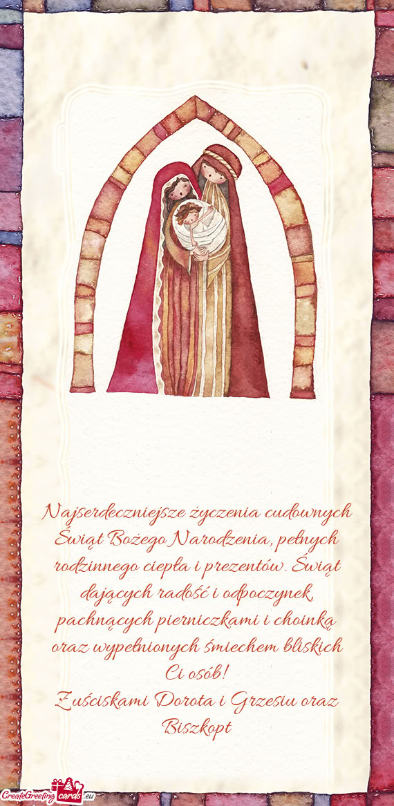 Najserdeczniejsze życzenia cudownych Świąt Bożego Narodzenia, pełnych rodzinnego ciepła i prez