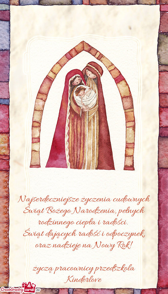 Najserdeczniejsze życzenia cudownych Świąt Bożego Narodzenia, pełnych