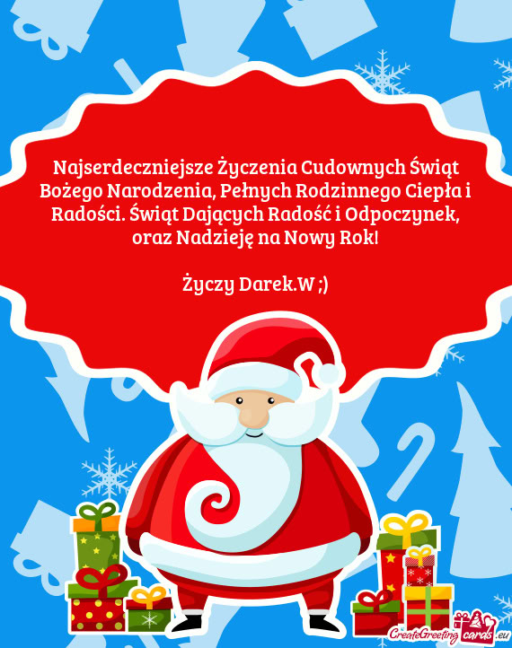 Najserdeczniejsze Życzenia Cudownych Świąt Bożego Narodzenia, Pełnych