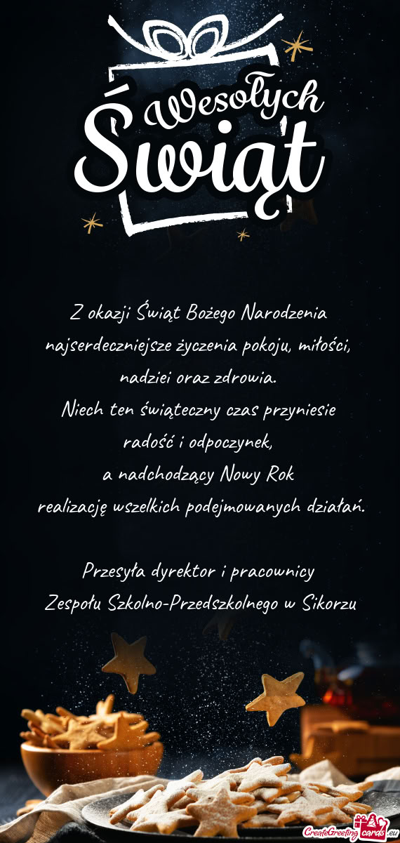 Najserdeczniejsze życzenia pokoju, miłości