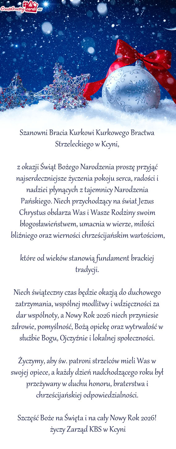 Najserdeczniejsze życzenia pokoju serca, radości i