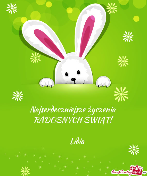 Najserdeczniejsze życzenia RADOSNYCH ŚWIĄT!  Lidia
