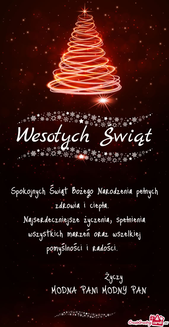 Najserdeczniejsze życzenia, spełnienia wszystkich marzeń oraz wszelkiej pomyślności i radości