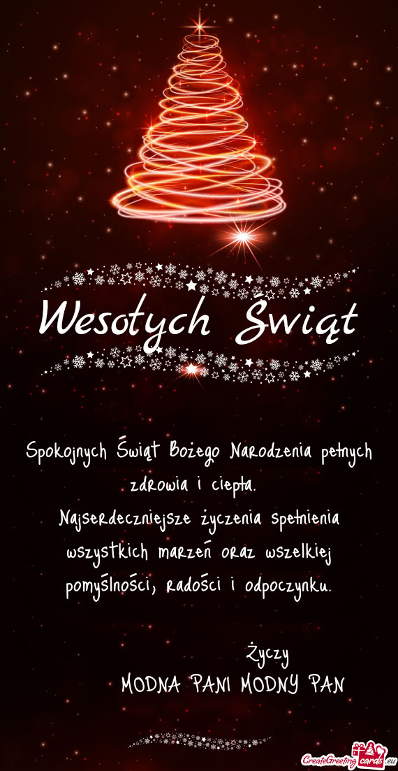 Najserdeczniejsze życzenia spełnienia wszystkich marzeń oraz wszelkiej pomyślności, radości i