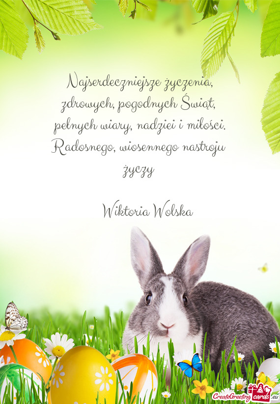 Najserdeczniejsze życzenia,  zdrowych, pogodnych Świąt,   pełnych wiary,