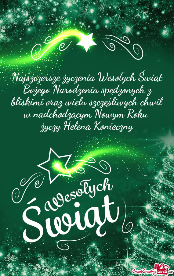 Najszczersze życzenia Wesołych Świąt Bożego Narodzenia spędzonych z