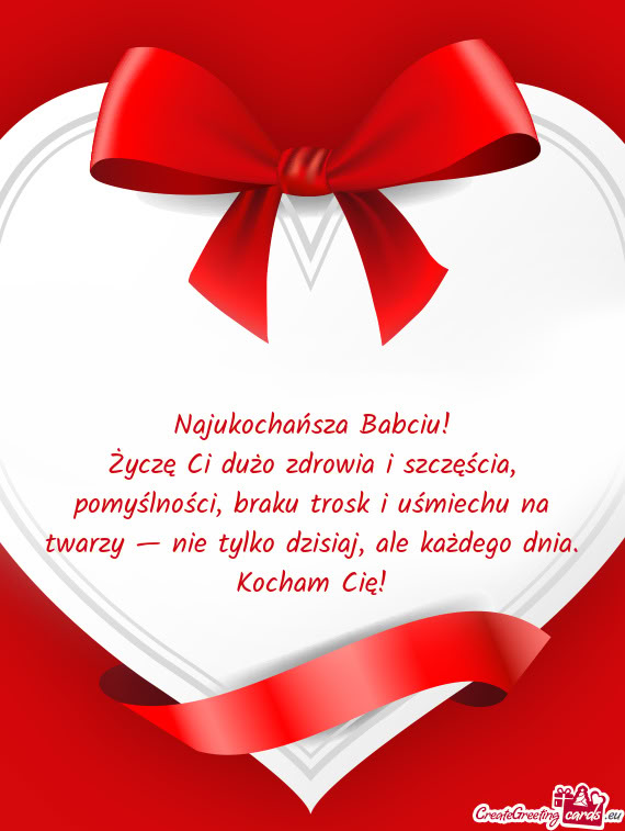 Najukochańsza Babciu