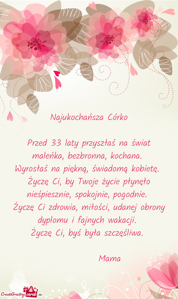 Najukochańsza Córko