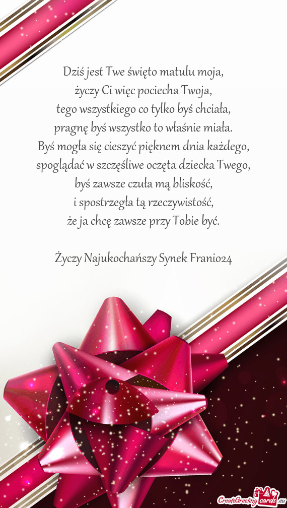 Najukochańszy Synek Franio24