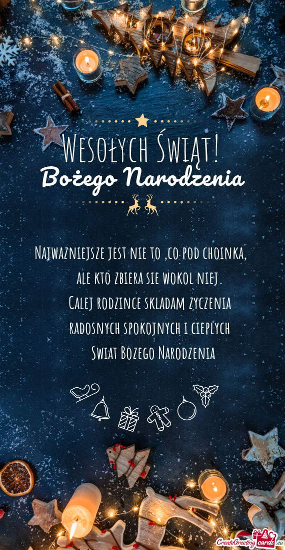 Najwazniejsze jest nie to ,co pod choinka