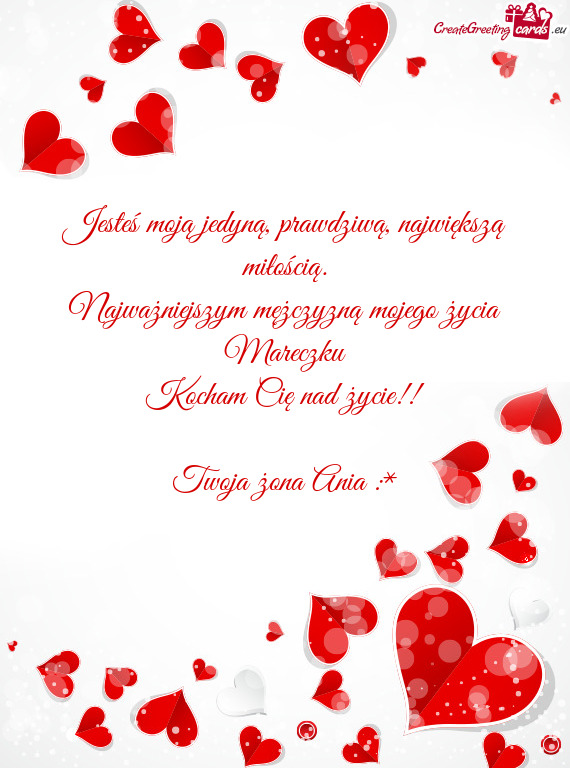 Najważniejszym mężczyzną mojego życia Mareczku