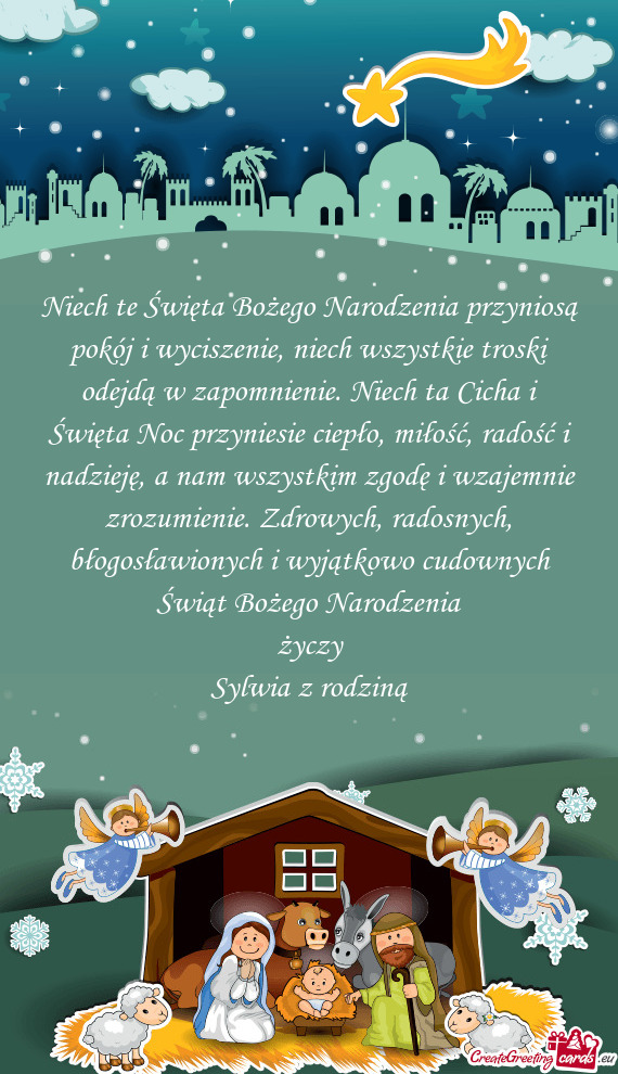 Nam wszystkim zgodę i wzajemnie zrozumienie. Zdrowych, radosnych, błogosławionych i wyjątkowo cu