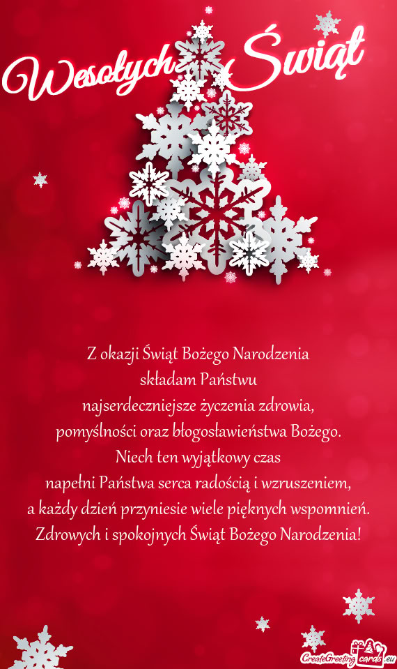 Napełni Państwa serca radością i wzruszeniem