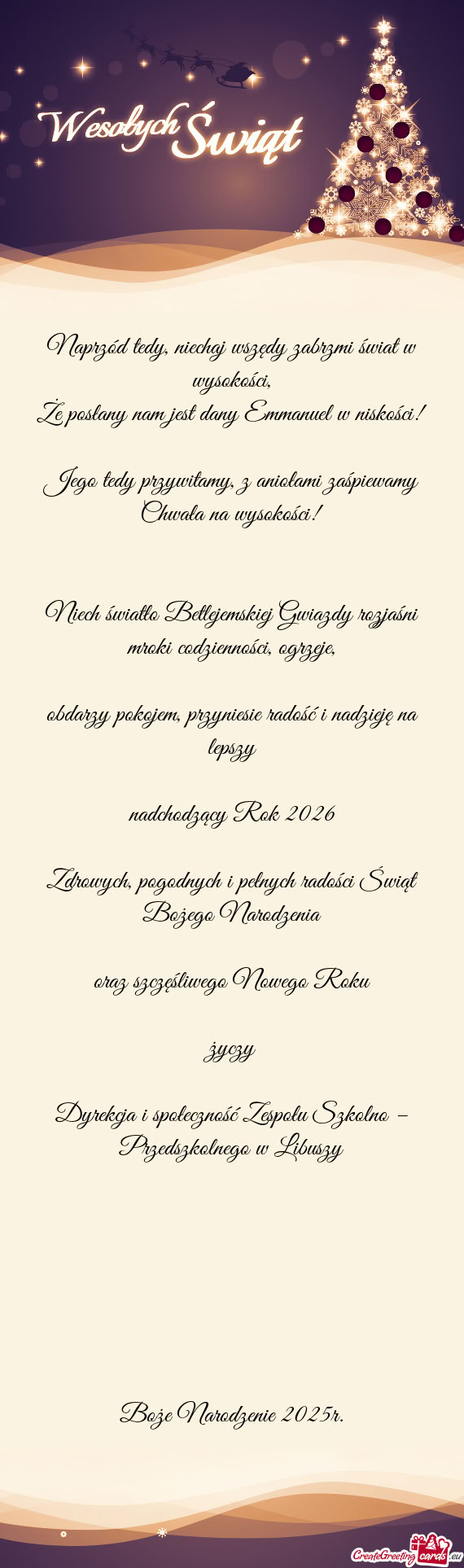 Naprzód tedy, niechaj wszędy zabrzmi świat w wysokości