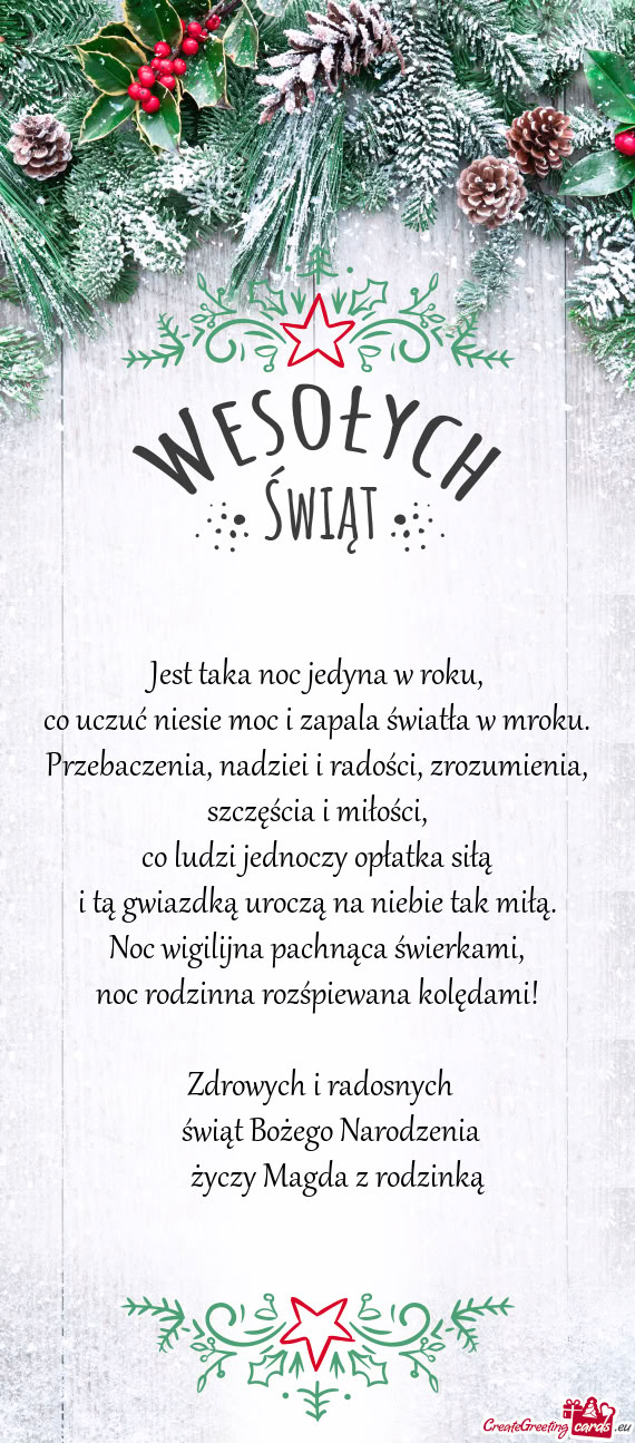 Narodzenia      Magda z rodzinką