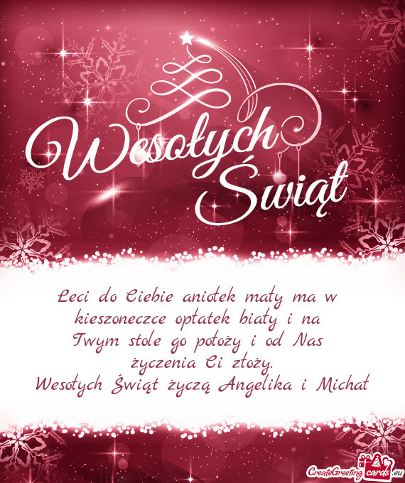 Nas życzenia Ci złoży