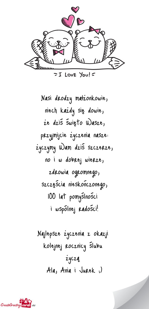 Nasi drodzy małżonkowie