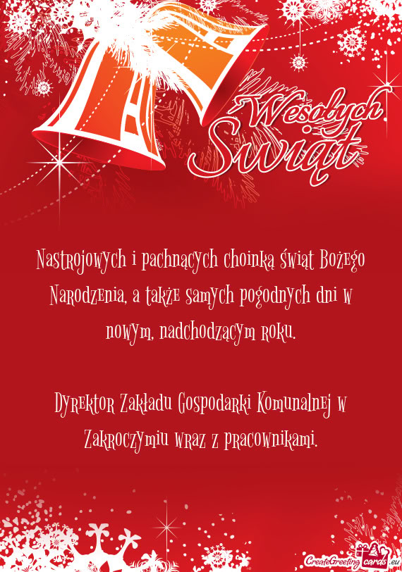 Nastrojowych i pachnących choinką świąt Bożego Narodzenia, a także