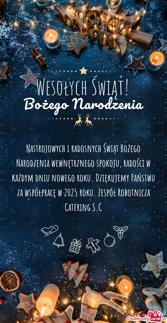 Nastrojowych i radosnych Świąt Bożego Narodzenia wewnętrznego spokoju, radości w każdym dniu n