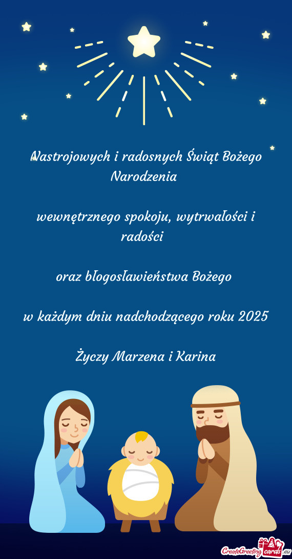 Nastrojowych i radosnych Świąt Bożego Narodzenia  wewnętrznego spokoju