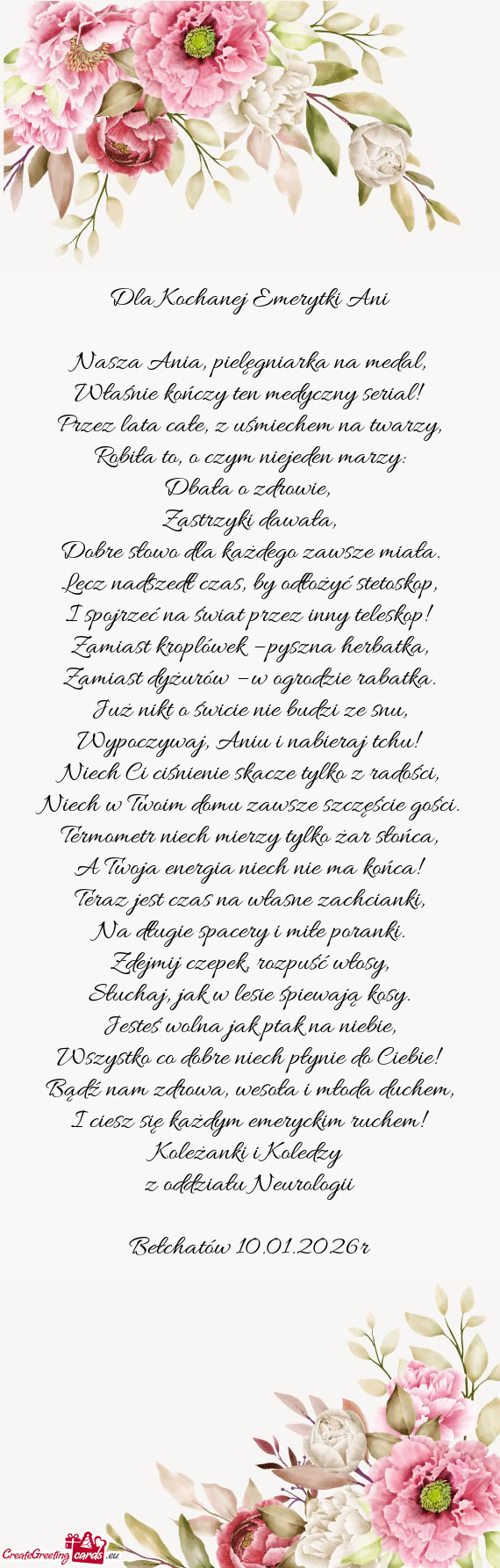 Nasza Ania, pielęgniarka na medal