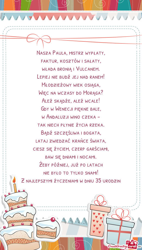 Nasza Paula, mistrz wypłaty