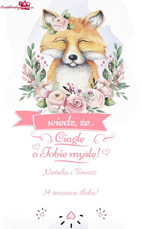 Natalia i Tomasz  14 rocznica ślubu