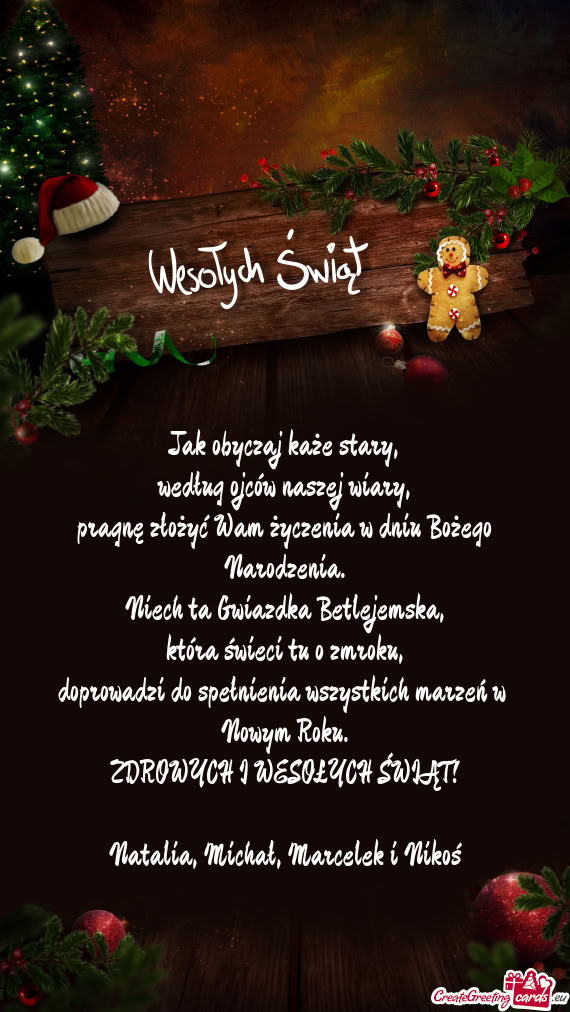 Natalia, Michał, Marcelek i Nikoś