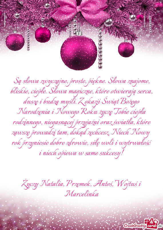 Natalia, Przemek, Antoś, Wojtuś i Marcelinka