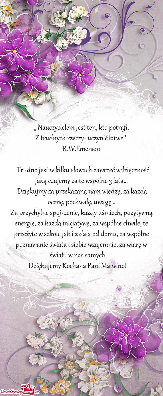 „ Nauczycielem jest ten, kto potrafi